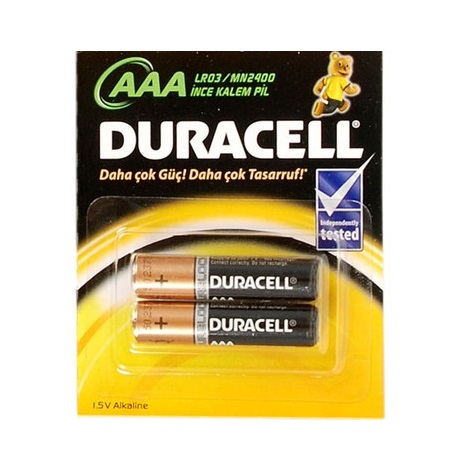 Duracell%20İnce%20Pil%20AAA%20*2’li%20Paket