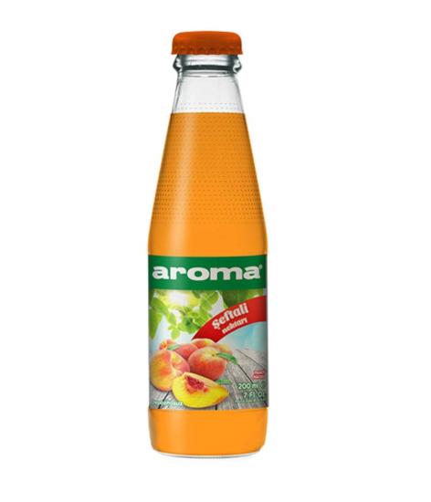 Aroma Şeftali Cam Şişe 200ml *24’lü Koli