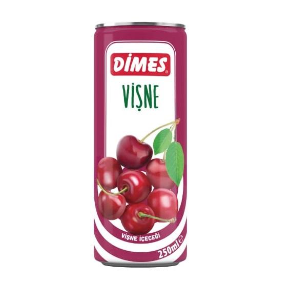 Dimes Vişne 250ml Teneke Kutu *12’li Koli